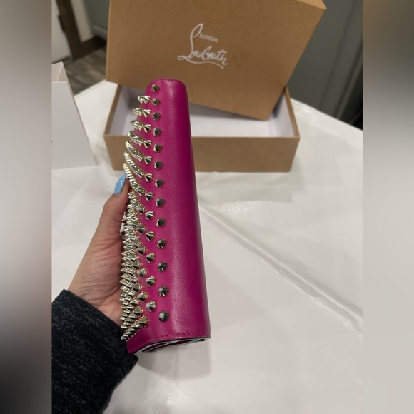 Christian Louboutin Macaron Wallet/Wristlet Spikes - Picture 7 of 11